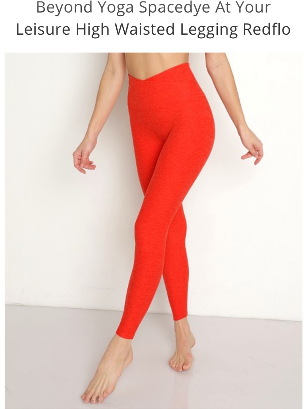 Beyond Yoga Holly Red Heather